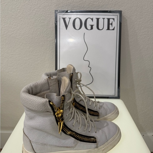 Giuseppe zanotti white leather sneaker - Picture 2 of 4